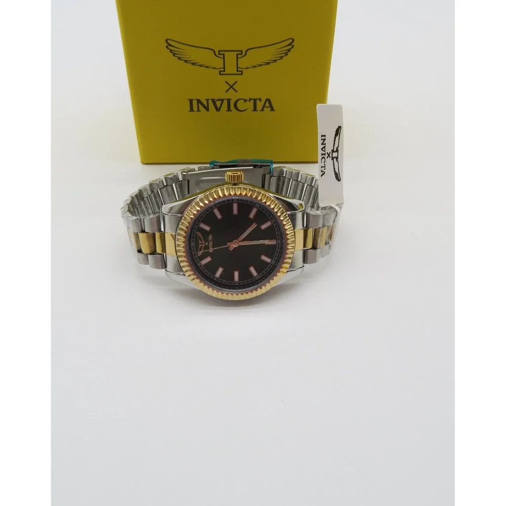 Invicta Specialty I Mens Watch 40mm Green Dial Two Tone Gold Steel 69012  New